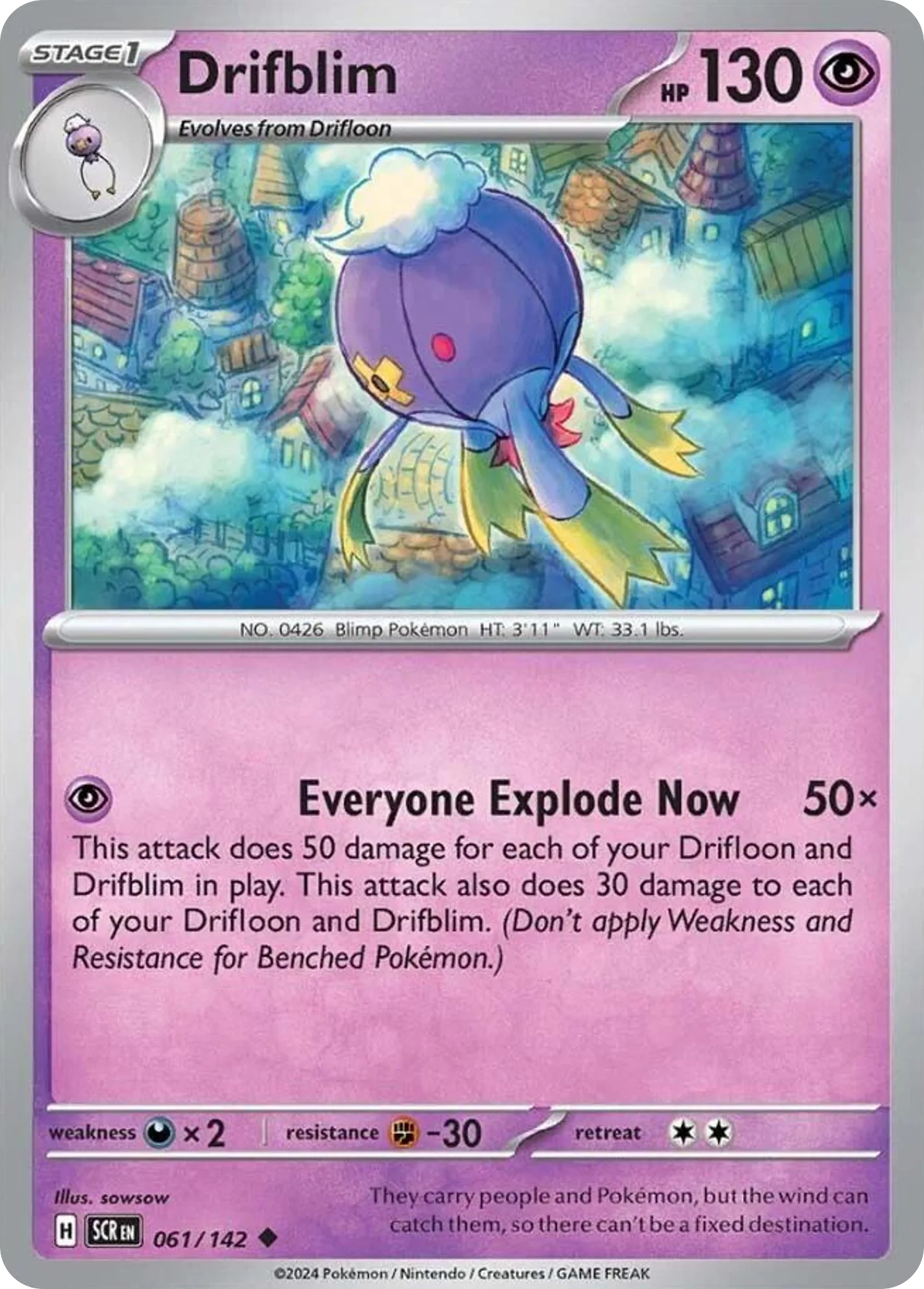 Drifblim (SCR 061) – Stellar Crown – Normal