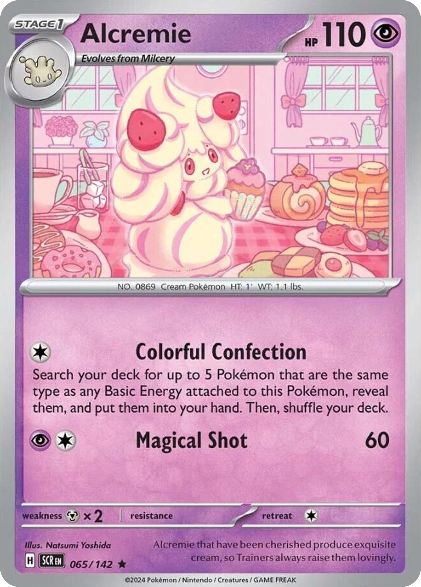 Alcremie - HOLO (SCR 065) – Stellar Crown – Normal