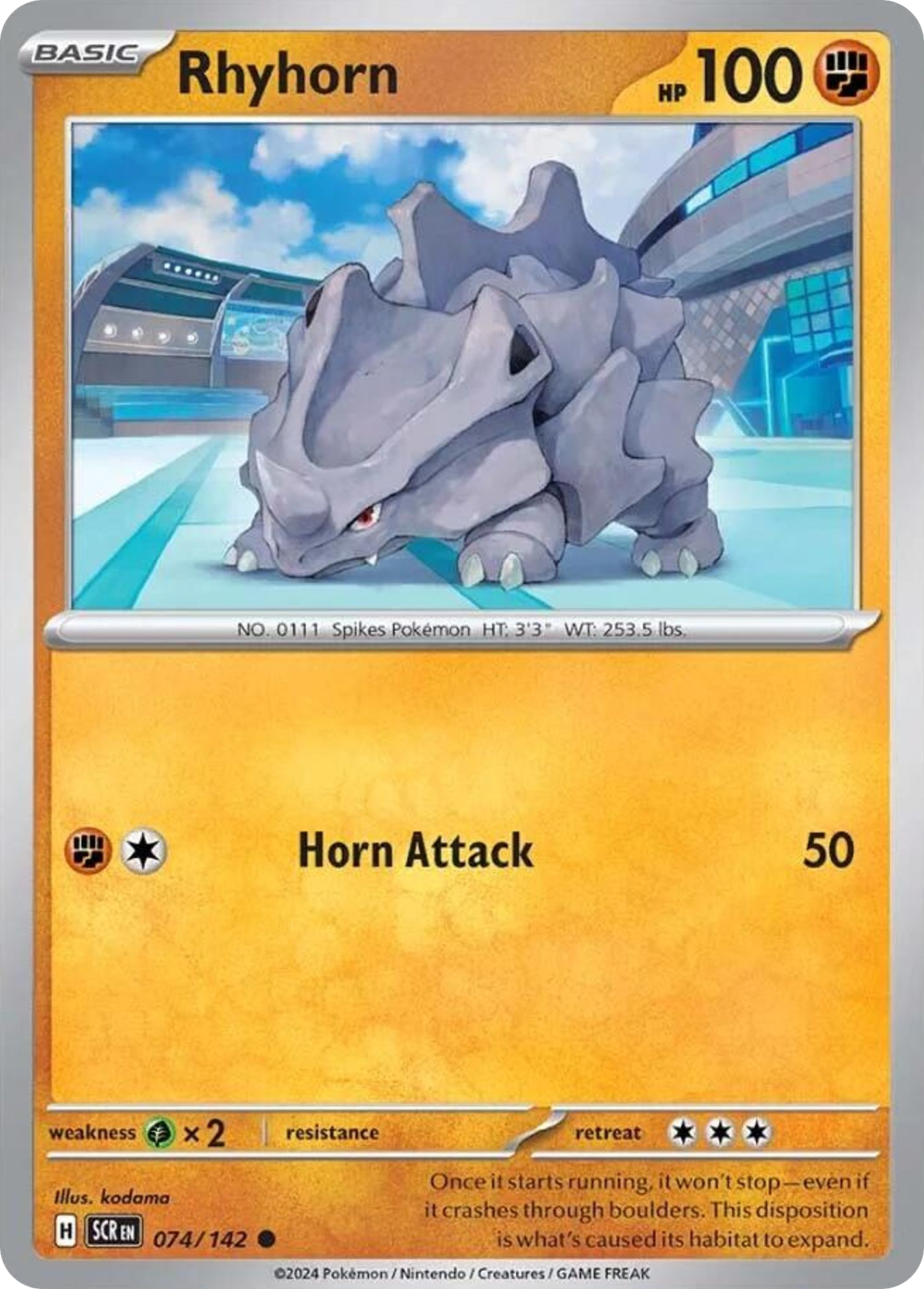 Rhyhorn (SCR 074) – Stellar Crown – Normal