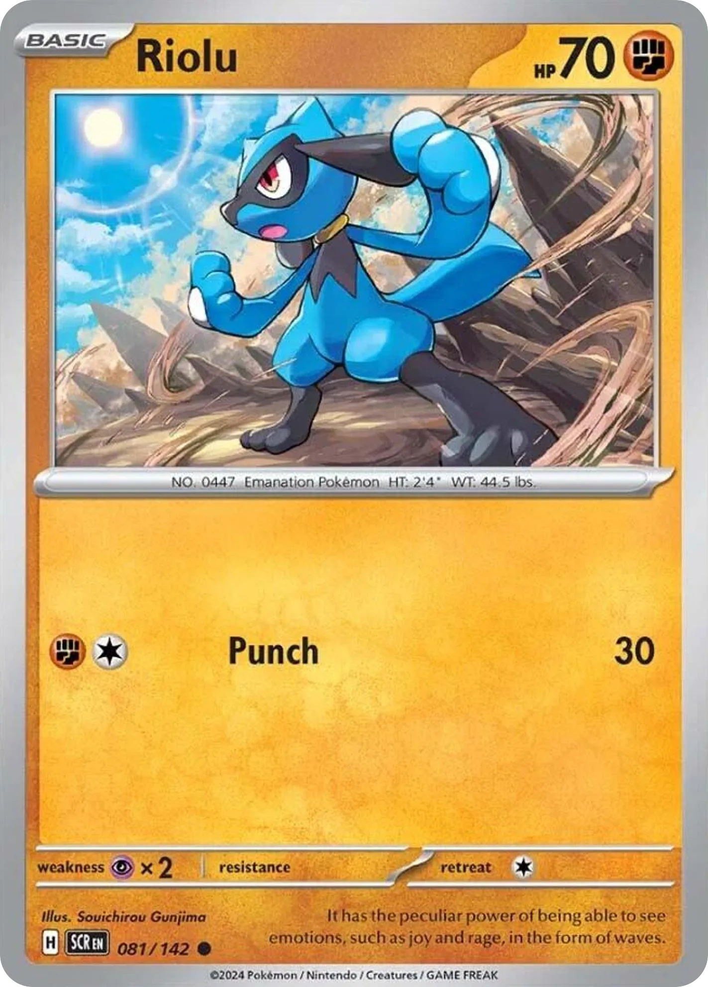 Riolu (SCR 081) – Stellar Crown – Normal