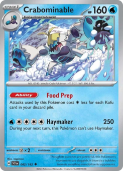 Crabominable – Stellar Crown – Reverse Holo