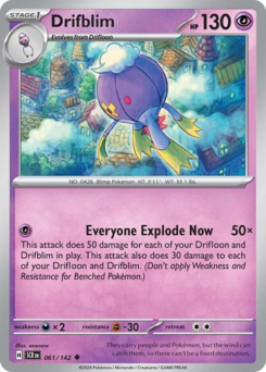 Drifblim – Stellar Crown – Reverse Holo