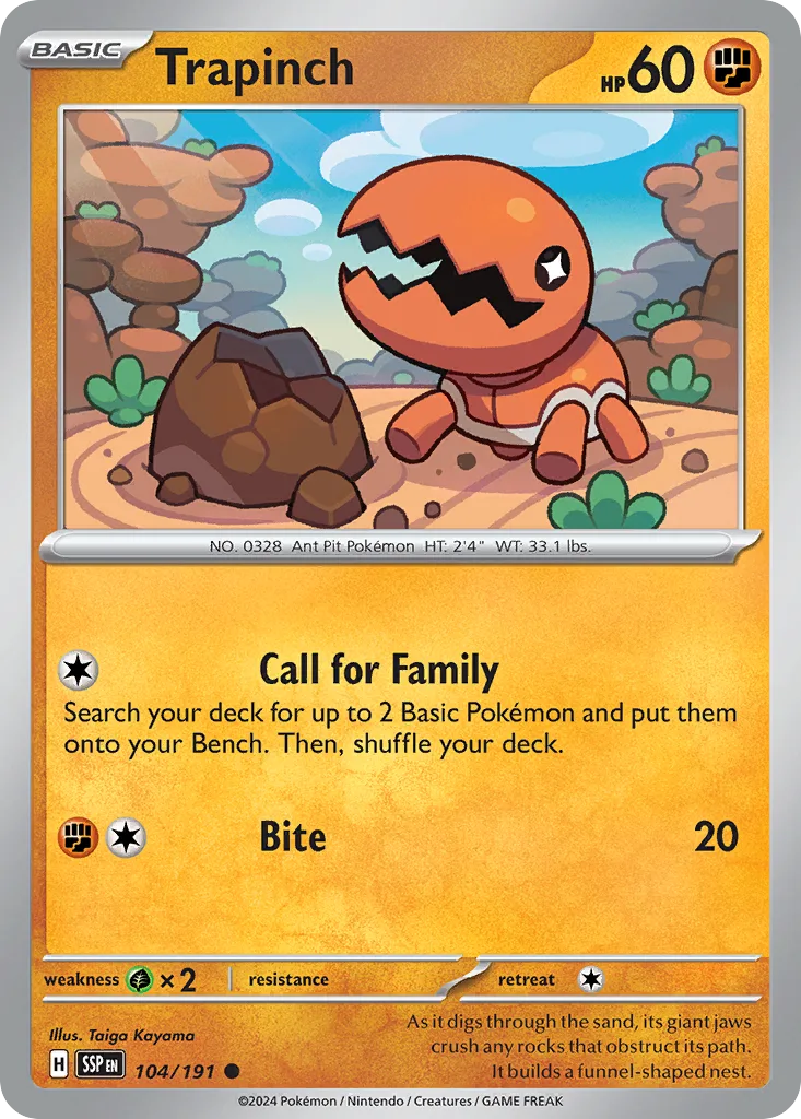 Trapinch (SSP 104) – Surging Sparks – Normal