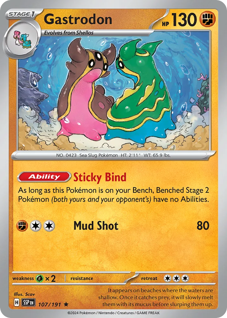 Gastrodon - HOLO (SSP 107) – Surging Sparks – Normal