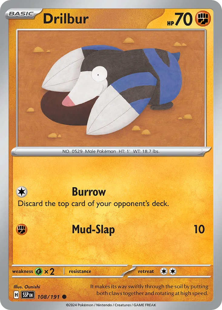 Drilbur (SSP 108) – Surging Sparks – Normal