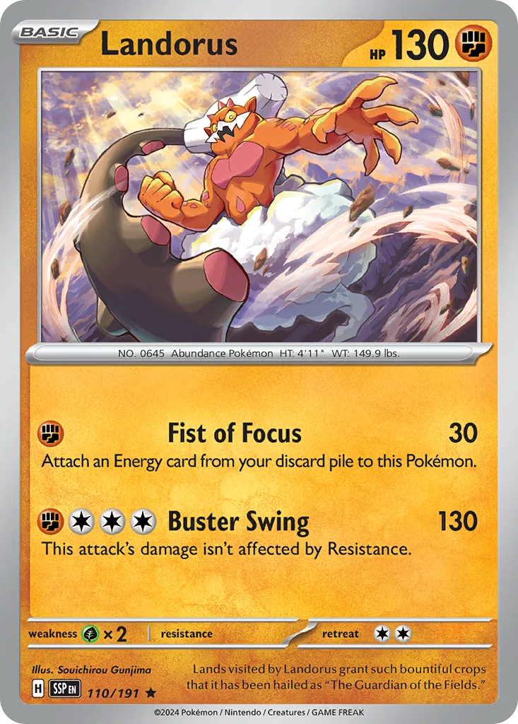 Landorus - HOLO (SSP 110) – Surging Sparks – Normal