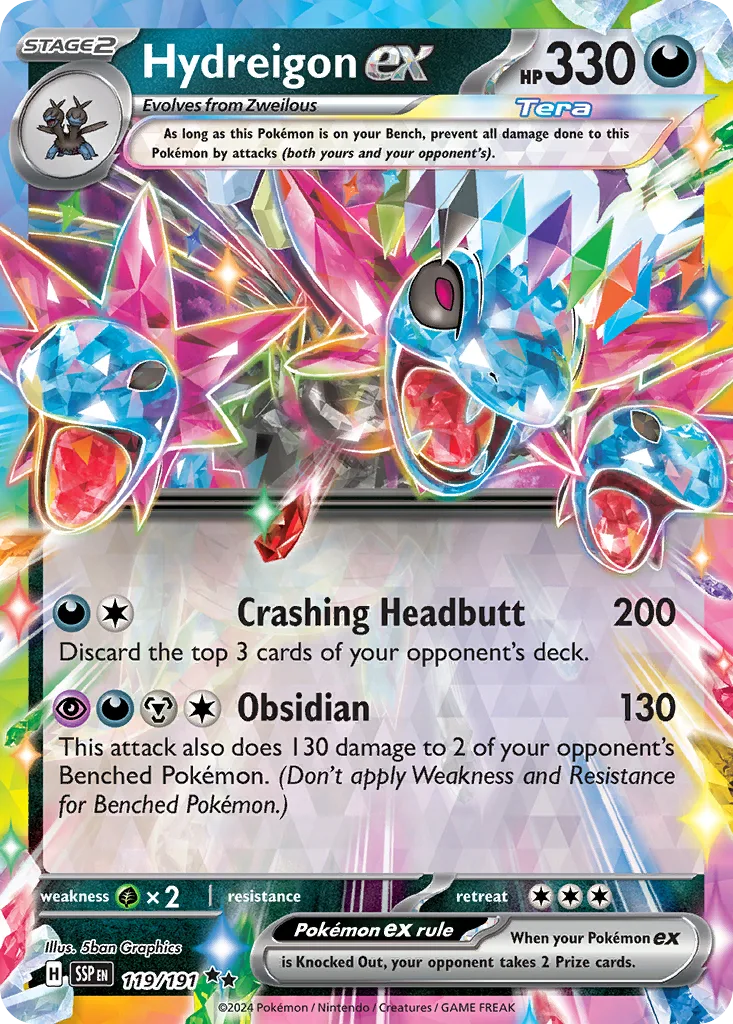 Hydreigon ex (SSP 119) – Surging Sparks – Normal