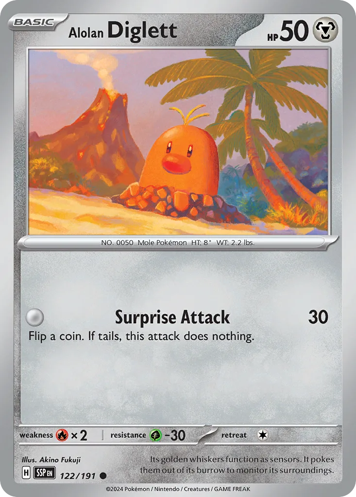 Alolan Diglett (SSP 122) – Surging Sparks – Normal