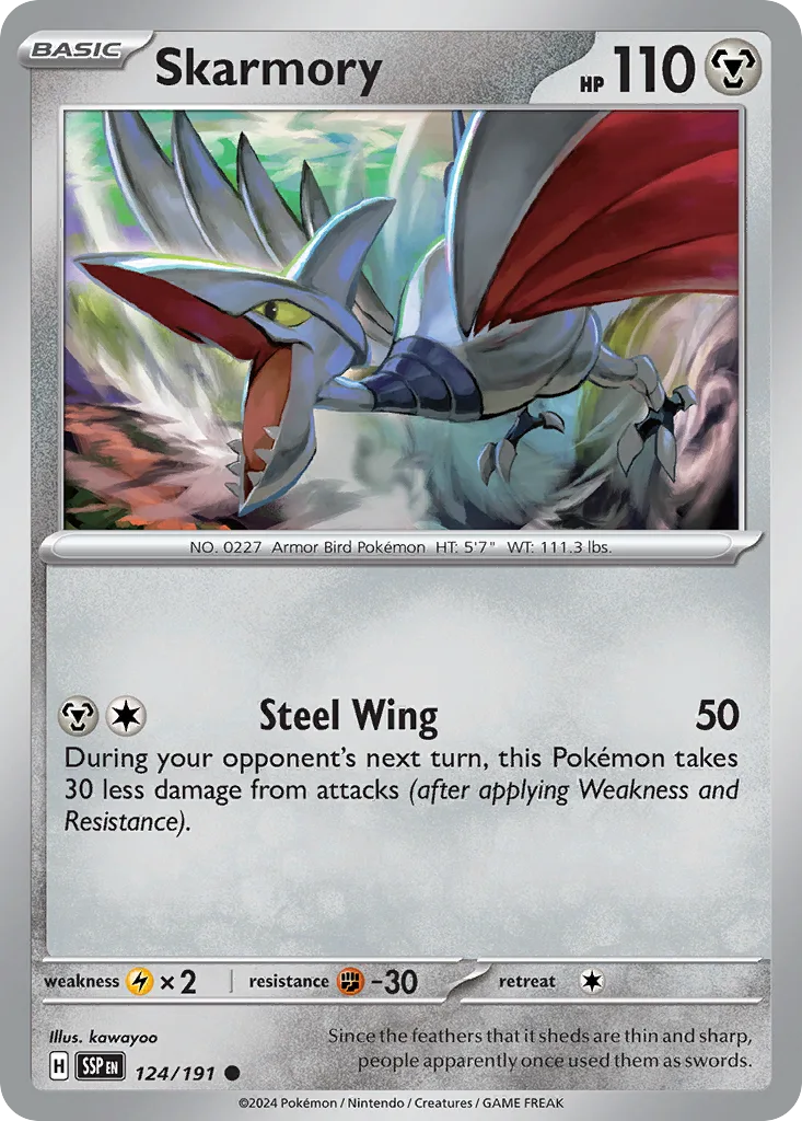 Skarmory (SSP 124) – Surging Sparks – Normal