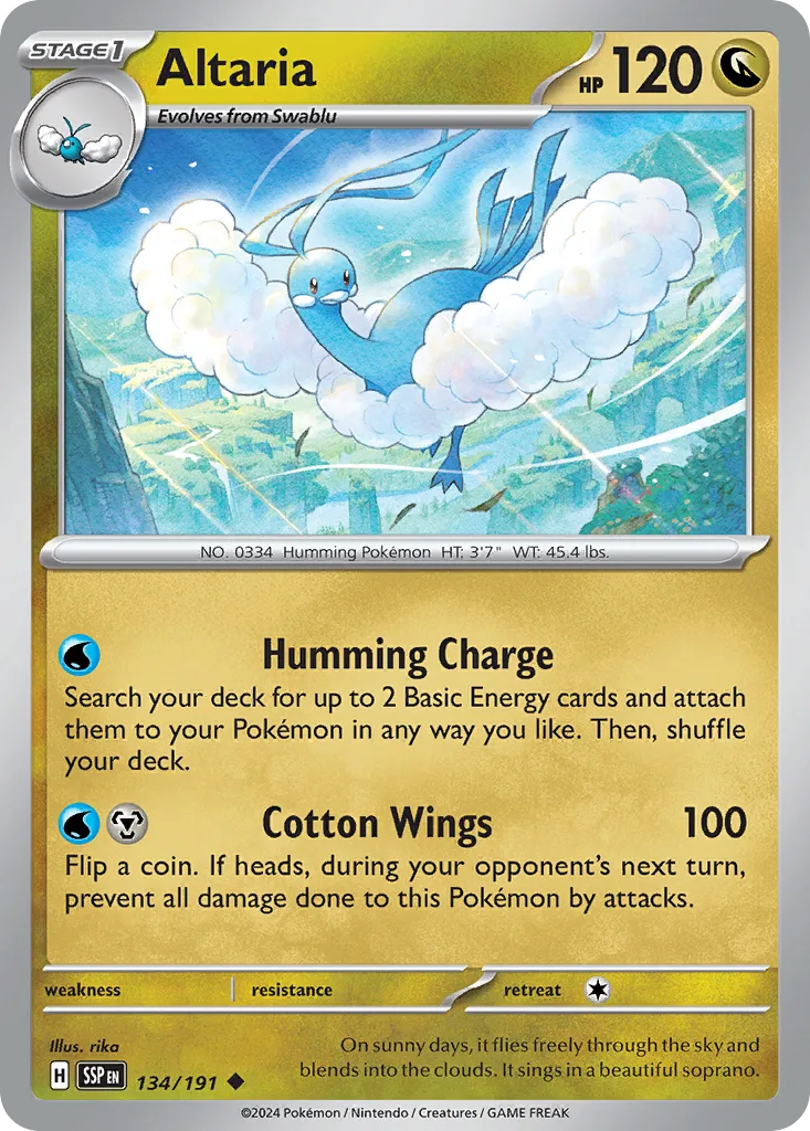 Altaria (SSP 134) – Surging Sparks – Normal