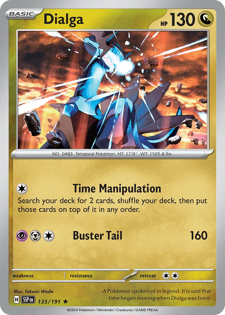 Dialga - HOLO (SSP 135) – Surging Sparks – Normal