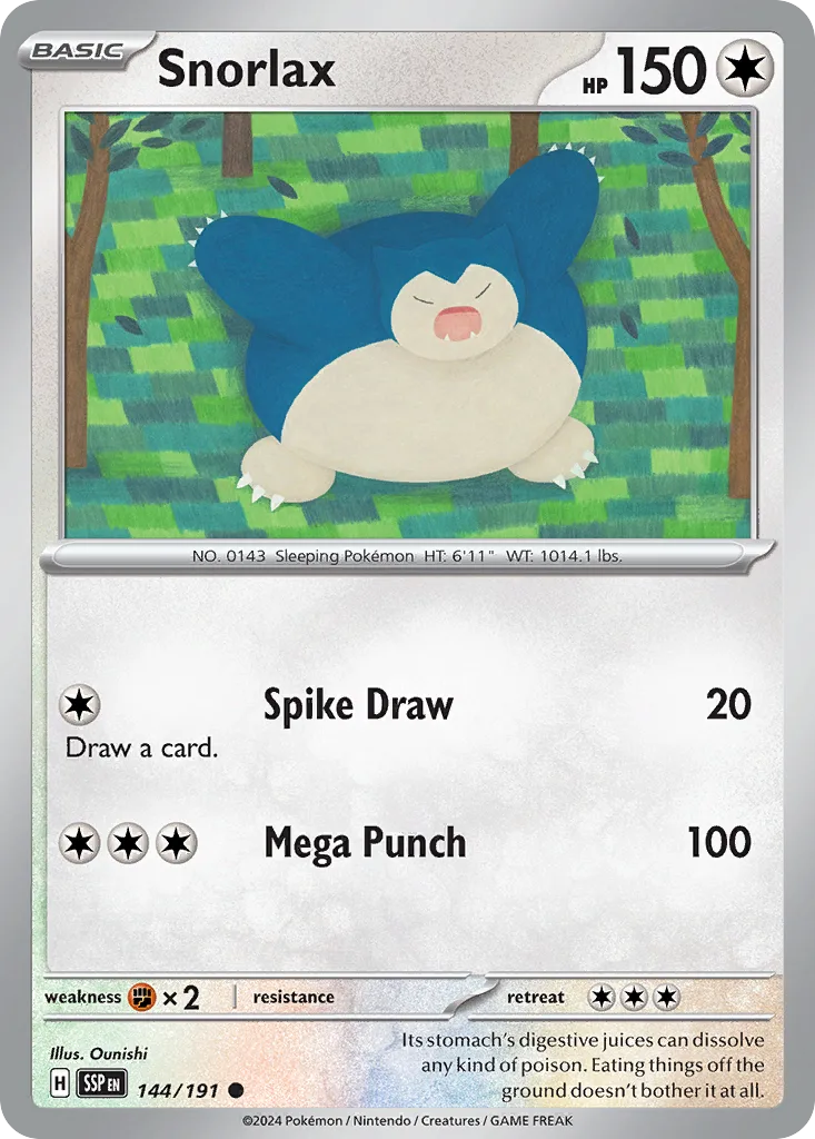 Snorlax (SSP 144) – Surging Sparks – Normal