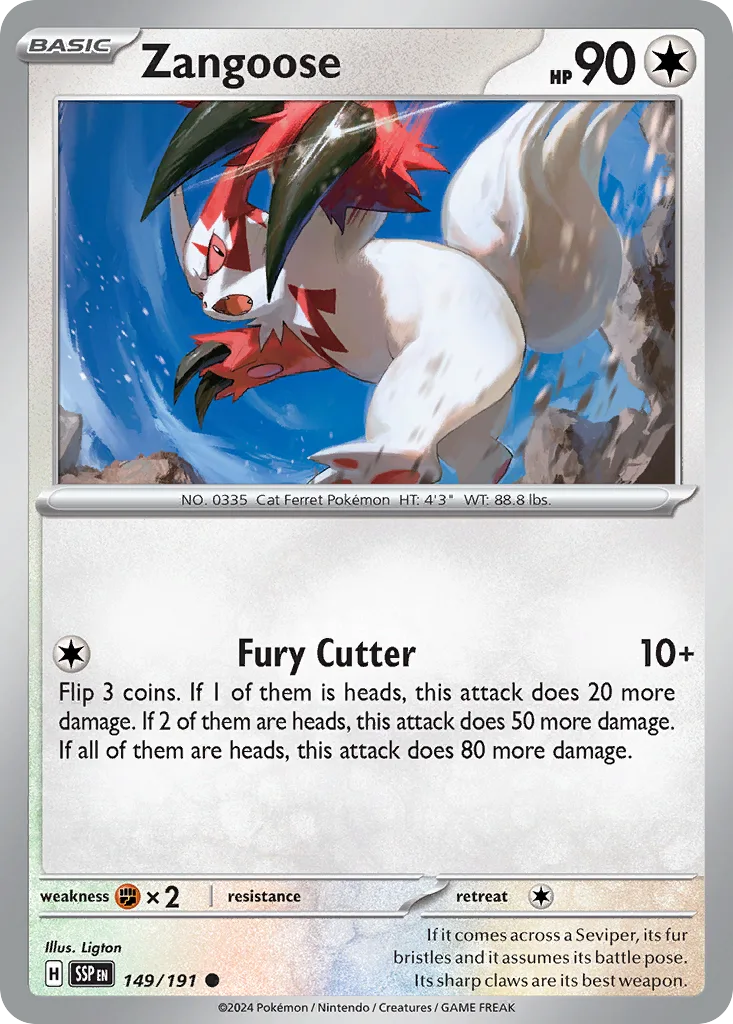 Zangoose (SSP 149) – Surging Sparks – Normal