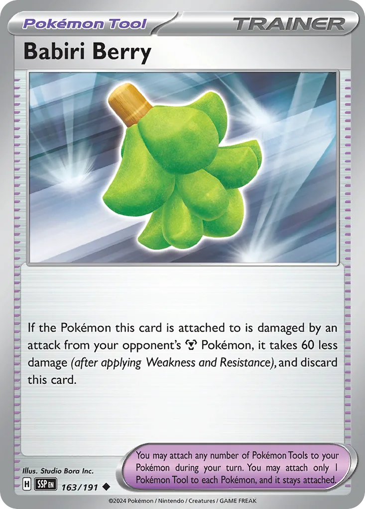 Babiri Berry (SSP 163) – Surging Sparks – Normal