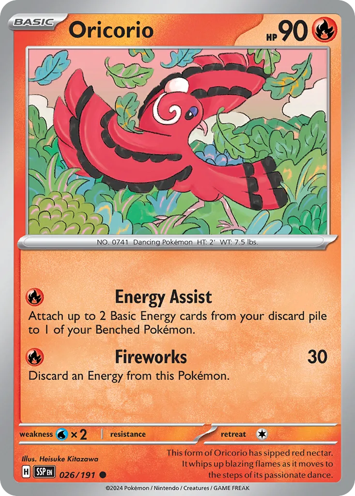 Oricorio (SSP 026) – Surging Sparks – Normal