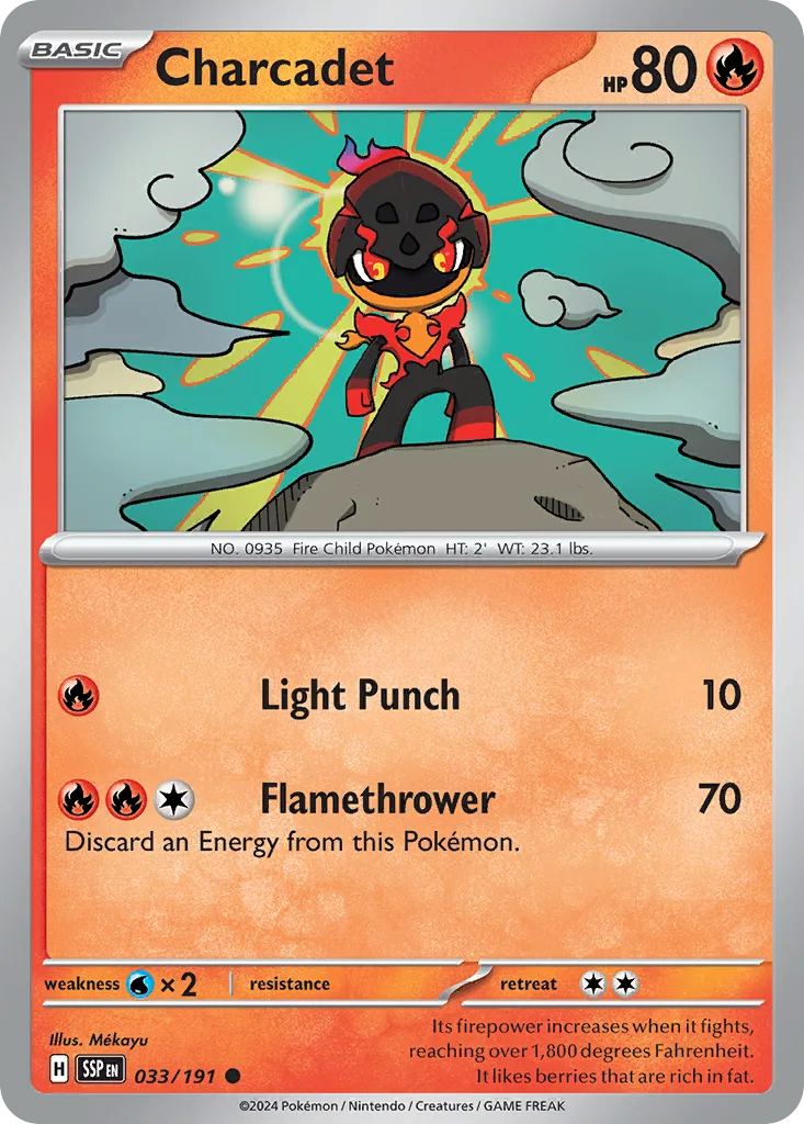 Charcadet (SSP 033) – Surging Sparks – Normal