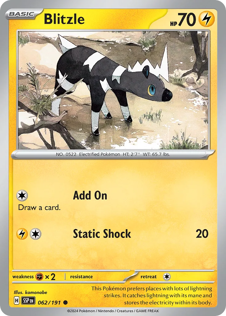 Blitzle (SSP 062) – Surging Sparks – Normal