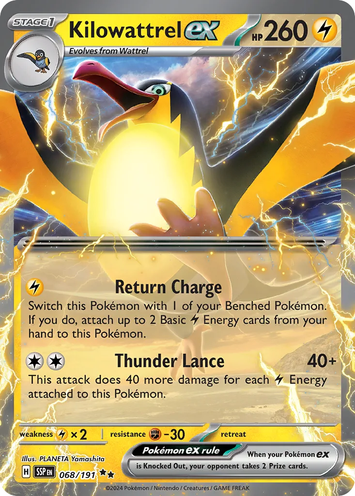 Kilowattrel ex (SSP 068) – Surging Sparks – Normal