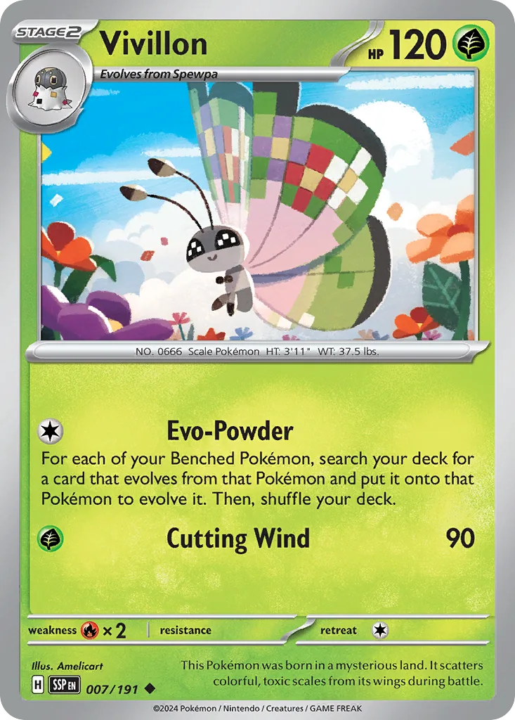 Vivillon (SSP 007) – Surging Sparks – Normal