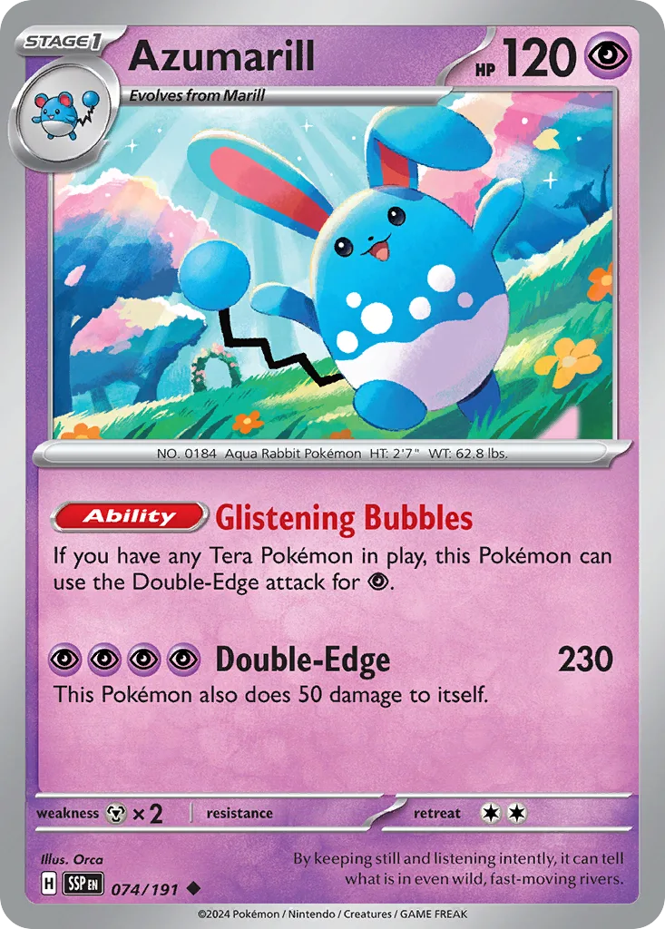 Azumarill (SSP 074) – Surging Sparks – Normal