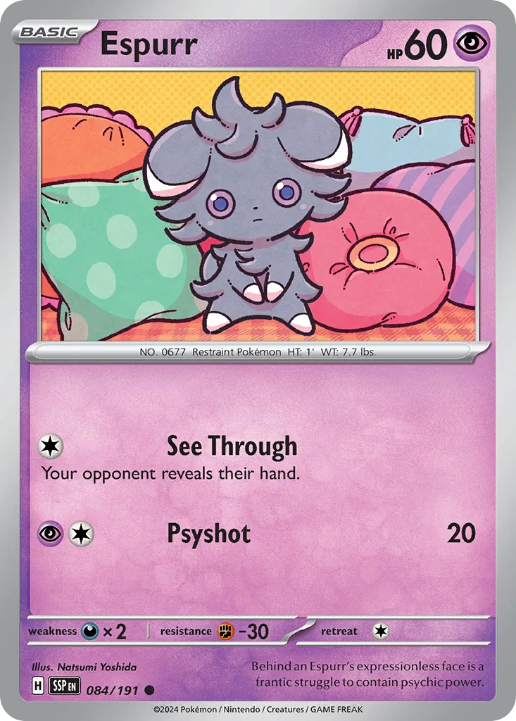 Espurr (SSP 084) – Surging Sparks – Normal