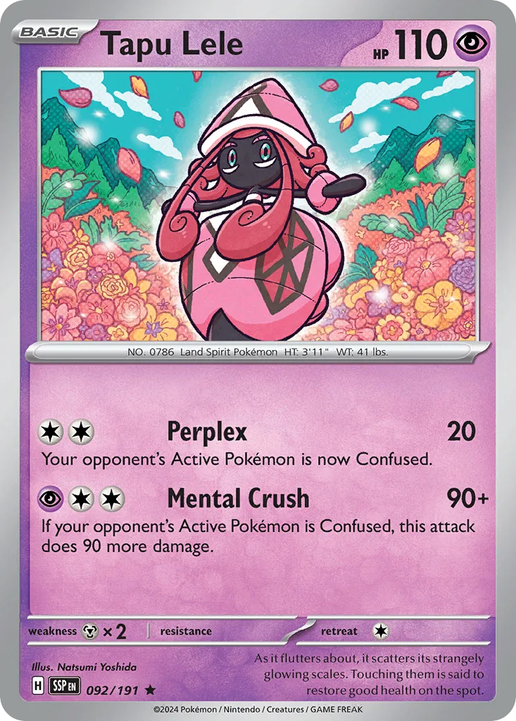 Tapu Lele - HOLO (SSP 092) – Surging Sparks – Normal