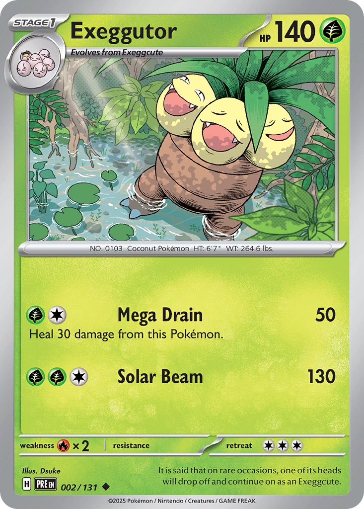 Exeggutor (PRE 002) – Prismatic Evolutions – Normal