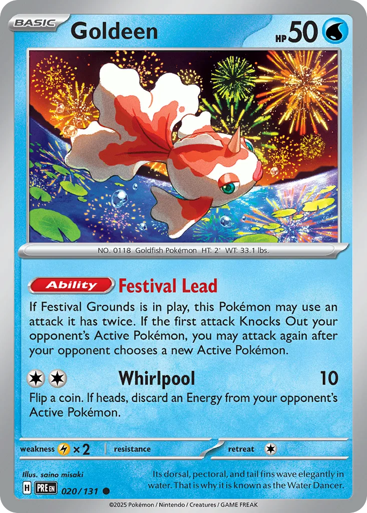 Goldeen (PRE 020) – Prismatic Evolutions – Normal