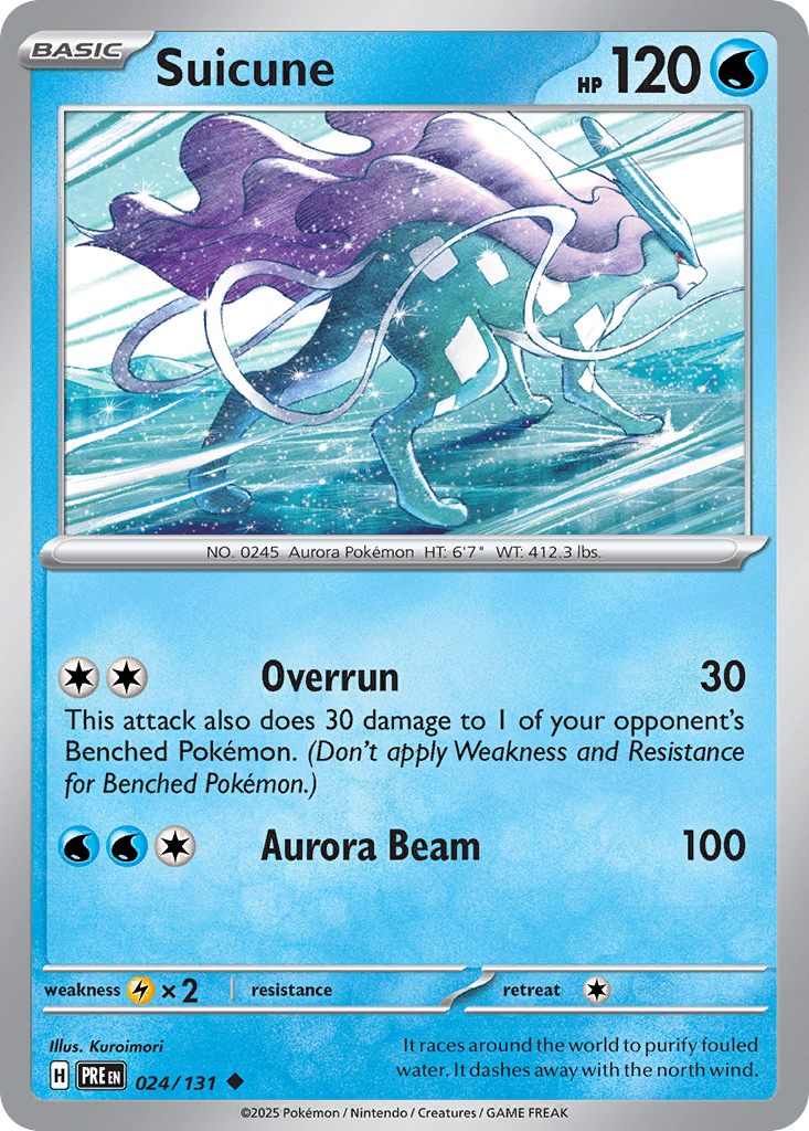 Suicune (PRE 024) – Prismatic Evolutions – Normal