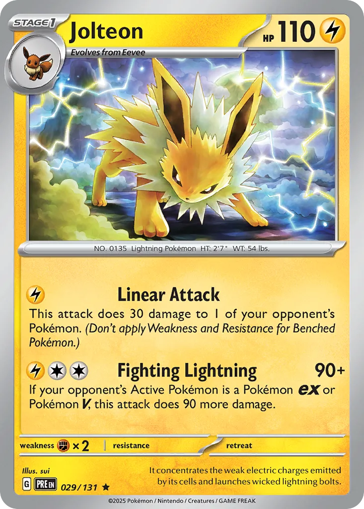 Jolteon (PRE 029) – Prismatic Evolutions – Normal