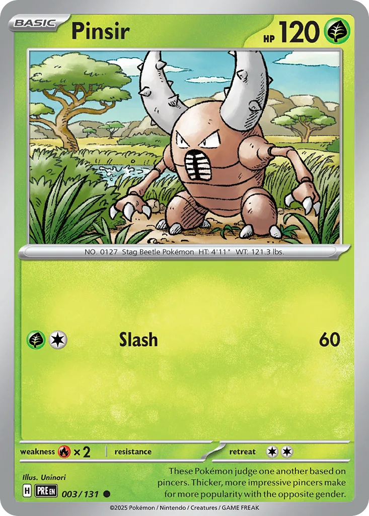 Pinsir (PRE 003) – Prismatic Evolutions – Normal