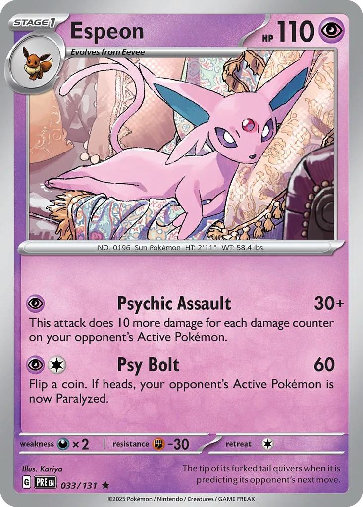 Espeon (PRE 033/131) – Prismatic Evolutions – Normal