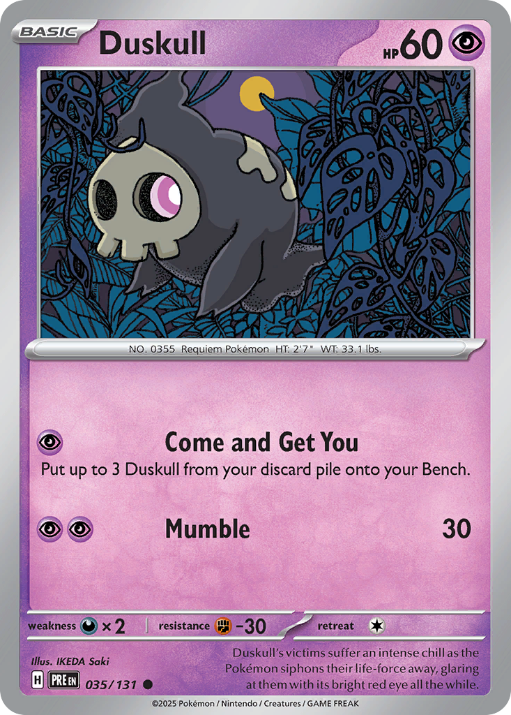 Duskull (PRE 035) – Prismatic Evolutions – Normal