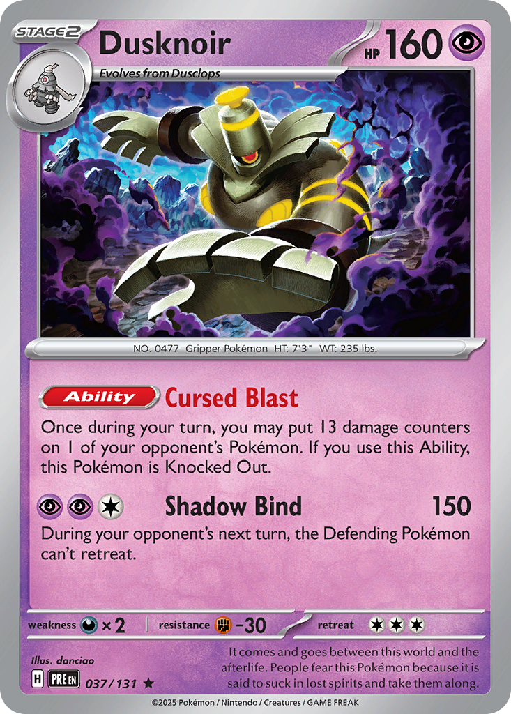 Dusknoir (PRE 037) – Prismatic Evolutions – Normal