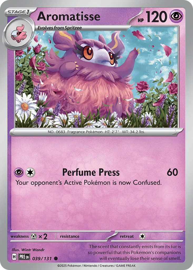 Aromatisse (PRE 039) – Prismatic Evolutions – Normal