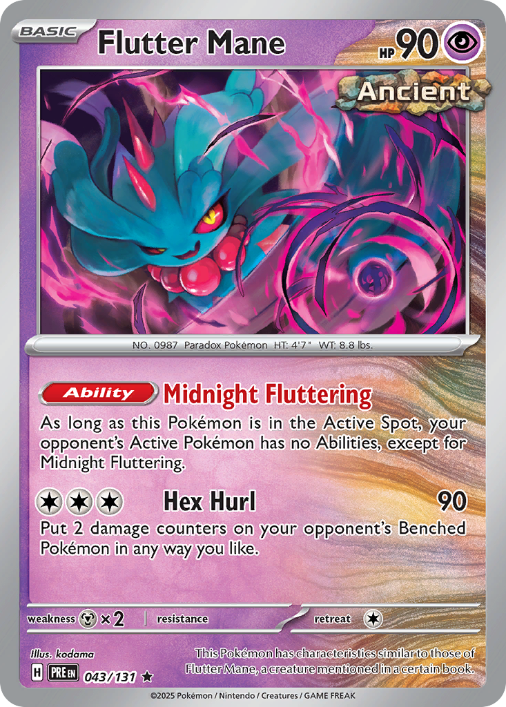 Flutter Mane (PRE 043) – Prismatic Evolutions – Normal