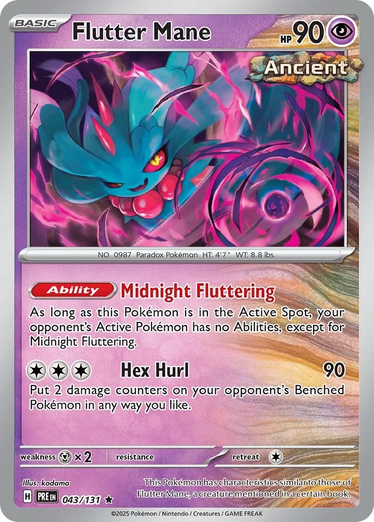 Flutter Mane (PRE 043) – Prismatic Evolutions – Normal