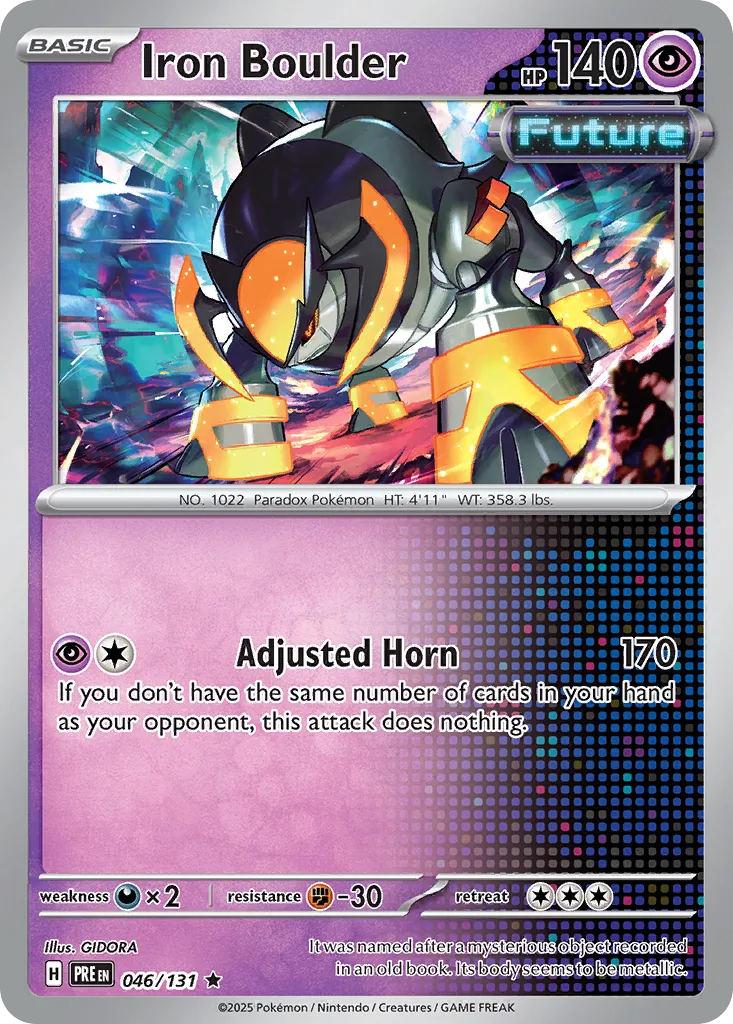 Iron Boulder (PRE 046) – Prismatic Evolutions – Normal