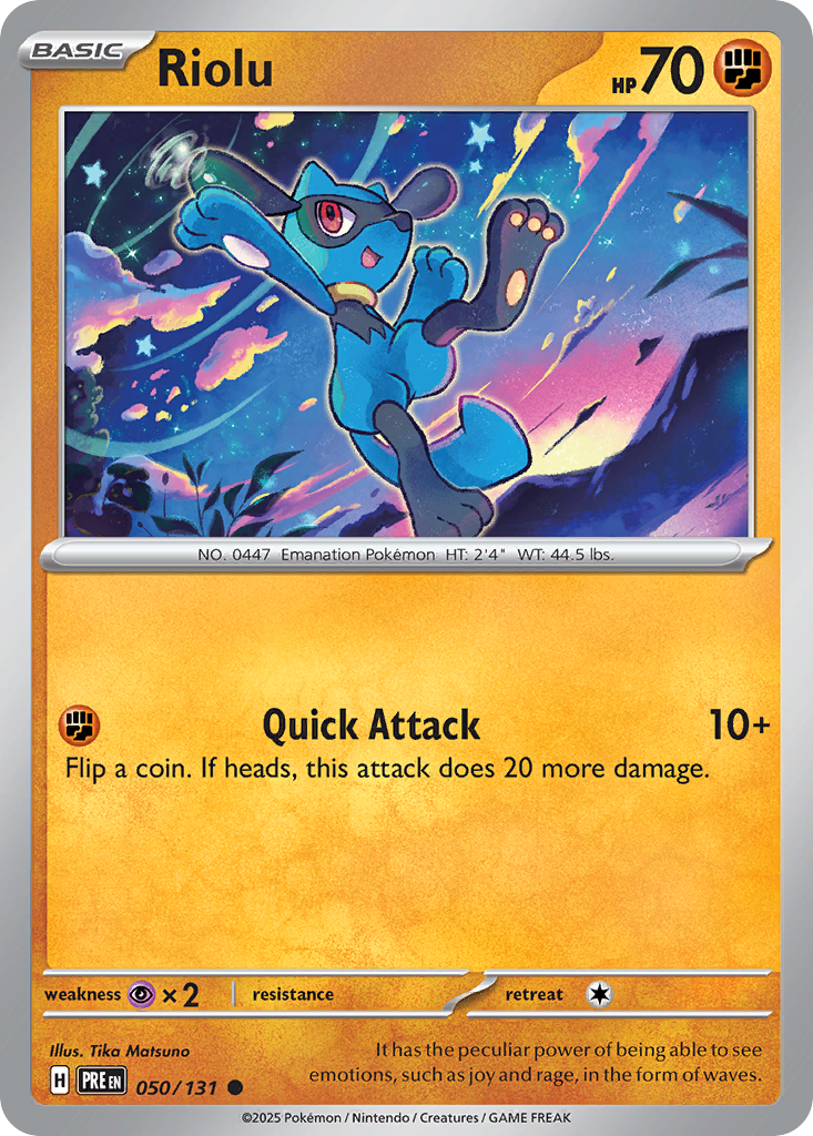Riolu (PRE 050) – Prismatic Evolutions – Normal