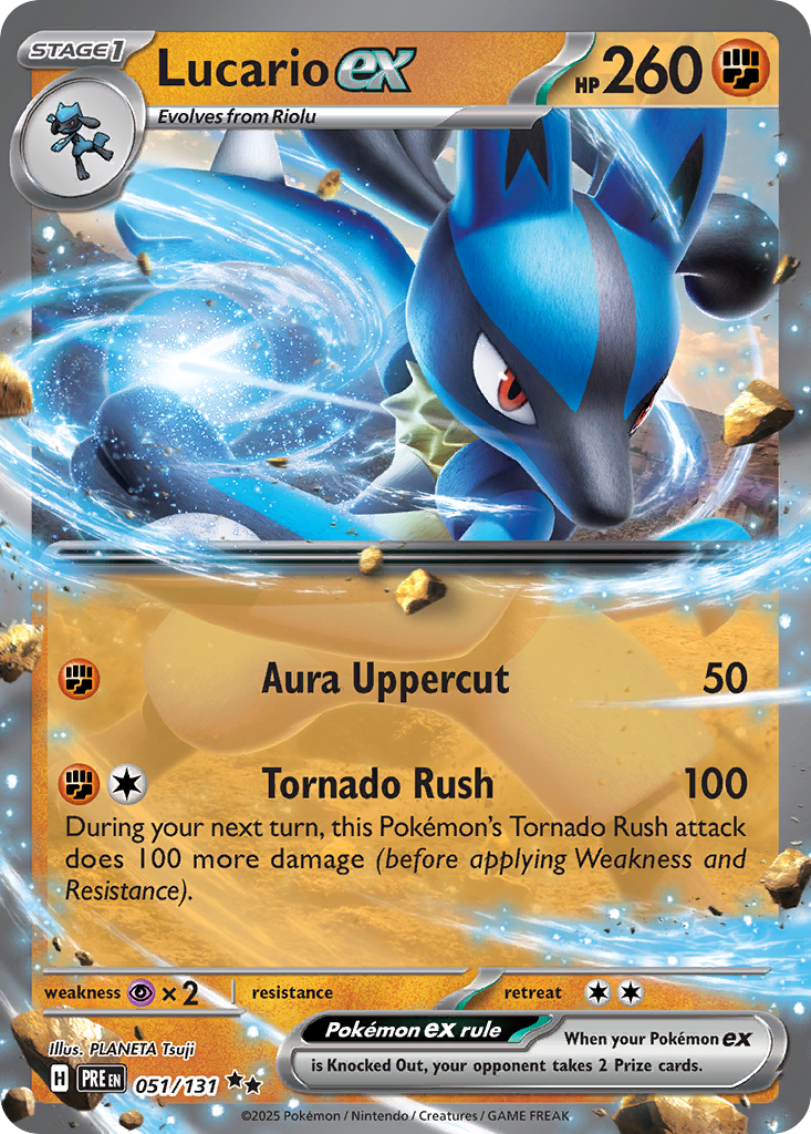 Lucario ex (PRE 051) – Prismatic Evolutions – Normal