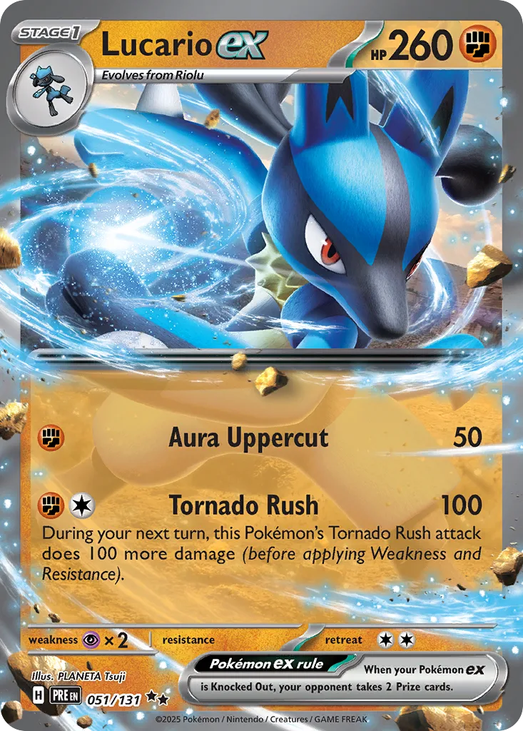 Lucario ex (PRE 051) – Prismatic Evolutions – Normal