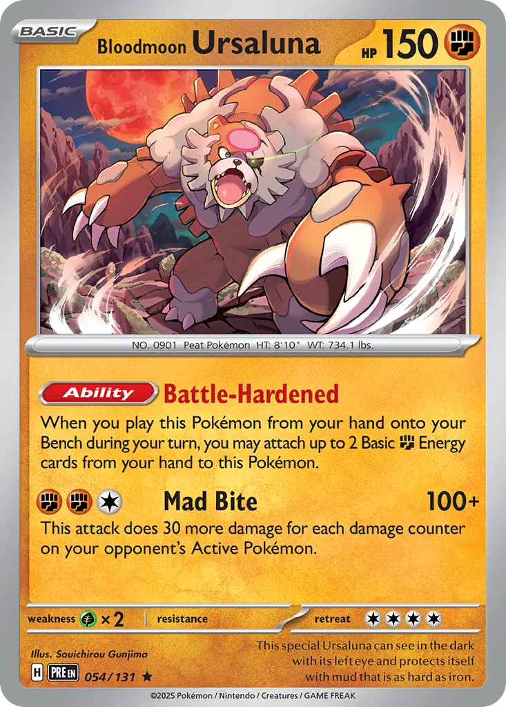 Bloodmoon Ursaluna (PRE 054) – Prismatic Evolutions – Normal