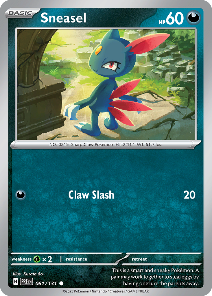 Sneasel (PRE 061) – Prismatic Evolutions – Normal