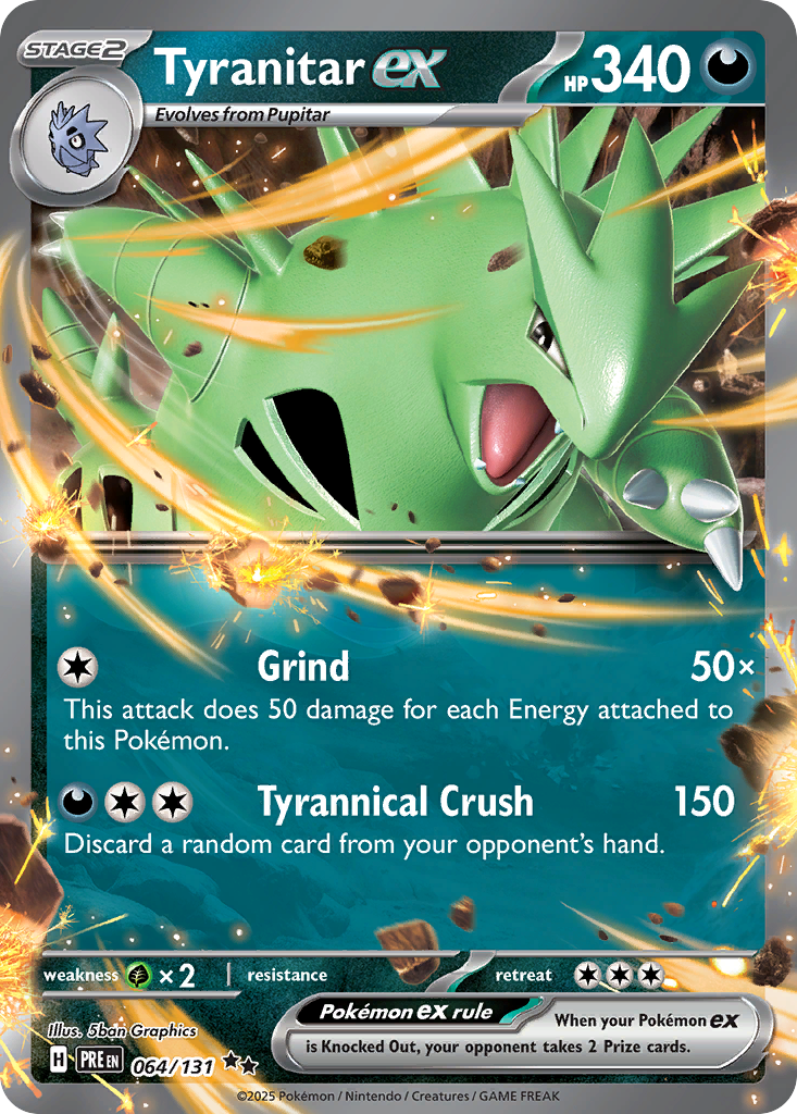 Tyranitar ex (PRE 064) – Prismatic Evolutions – Normal