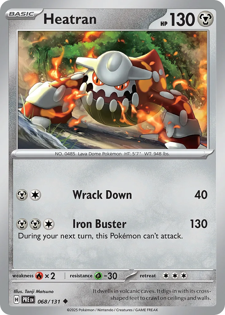 Heatran (PRE 068) – Prismatic Evolutions – Normal