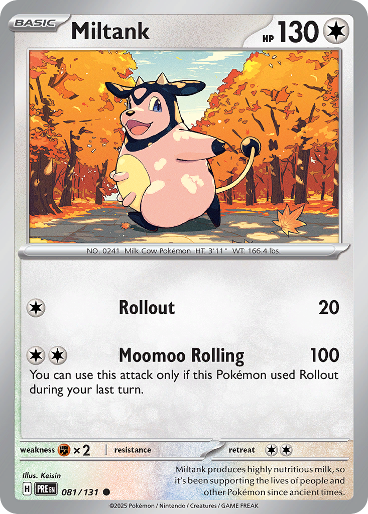 Miltank (PRE 081) – Prismatic Evolutions – Normal