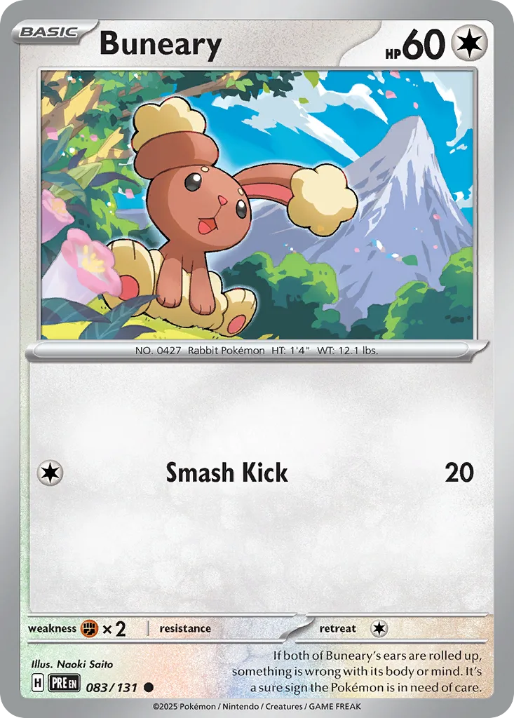 Buneary (PRE 083) – Prismatic Evolutions – Normal