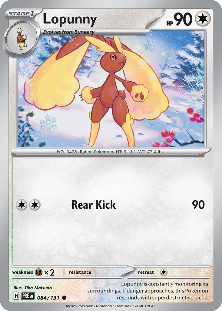 Lopunny (PRE 084) – Prismatic Evolutions – Normal