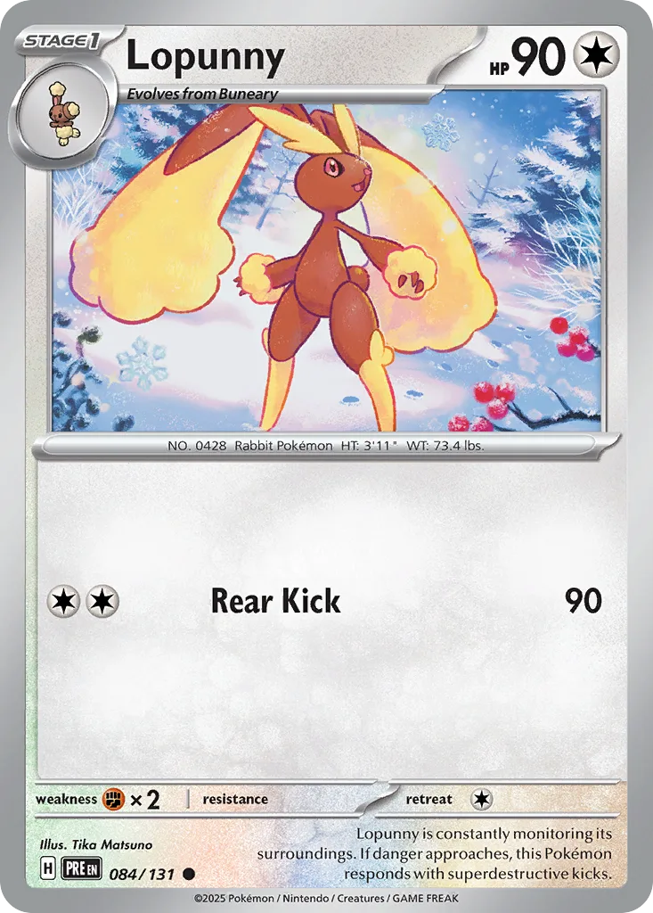 Lopunny (PRE 084) – Prismatic Evolutions – Normal