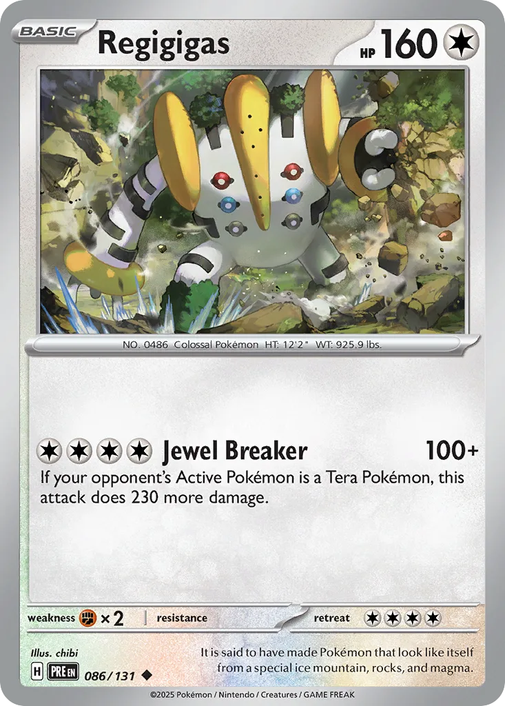 Regigigas (PRE 086) – Prismatic Evolutions – Normal